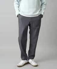 KHLED04064 a.v.v MEN(アー・ヴェ・ヴェ) 【イージーケア/洗濯機で洗える/毛玉になりにくい/ストレッチ】メランジツイルセミルーズパンツ グレー