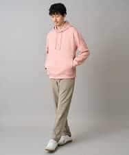 KHLED04064 a.v.v MEN(アー・ヴェ・ヴェ) 【イージーケア/洗濯機で洗える/毛玉になりにくい/ストレッチ】メランジツイルセミルーズパンツ ブラック