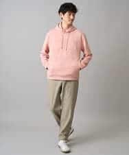 KHLED04064 a.v.v MEN(アー・ヴェ・ヴェ) 【イージーケア/洗濯機で洗える/毛玉になりにくい/ストレッチ】メランジツイルセミルーズパンツ ブラック