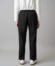 KHLED04064 a.v.v MEN(アー・ヴェ・ヴェ) 【イージーケア/洗濯機で洗える/毛玉になりにくい/ストレッチ】メランジツイルセミルーズパンツ ブラック