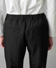 KHLED04064 a.v.v MEN(アー・ヴェ・ヴェ) 【イージーケア/洗濯機で洗える/毛玉になりにくい/ストレッチ】メランジツイルセミルーズパンツ ブラック