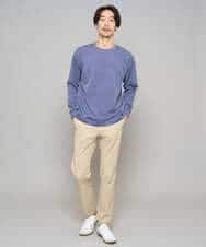 KHLED06069 a.v.v MEN(アー・ヴェ・ヴェ) 【イージーケア/洗濯機で洗える/毛玉になりにくい/ストレッチ】チノストレッチテーパードパンツ ダークグレー