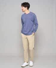 KHLED06069 a.v.v MEN(アー・ヴェ・ヴェ) 【イージーケア/洗濯機で洗える/毛玉になりにくい/ストレッチ】チノストレッチテーパードパンツ ダークグレー