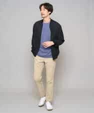 KHLED06069 a.v.v MEN(アー・ヴェ・ヴェ) 【イージーケア/洗濯機で洗える/毛玉になりにくい/ストレッチ】チノストレッチテーパードパンツ ダークグレー