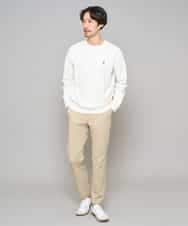 KHLED06069 a.v.v MEN(アー・ヴェ・ヴェ) 【イージーケア/洗濯機で洗える/毛玉になりにくい/ストレッチ】チノストレッチテーパードパンツ ダークグレー