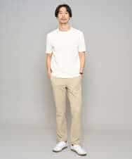 KHLED06069 a.v.v MEN(アー・ヴェ・ヴェ) 【イージーケア/洗濯機で洗える/毛玉になりにくい/ストレッチ】チノストレッチテーパードパンツ ダークグレー