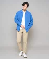 KHLED06069 a.v.v MEN(アー・ヴェ・ヴェ) 【イージーケア/洗濯機で洗える/毛玉になりにくい/ストレッチ】チノストレッチテーパードパンツ ダークグレー