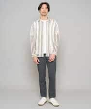 KHLED06069 a.v.v MEN(アー・ヴェ・ヴェ) 【イージーケア/洗濯機で洗える/毛玉になりにくい/ストレッチ】チノストレッチテーパードパンツ ダークグレー