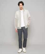 KHLED06069 a.v.v MEN(アー・ヴェ・ヴェ) 【イージーケア/洗濯機で洗える/毛玉になりにくい/ストレッチ】チノストレッチテーパードパンツ ダークグレー