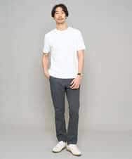 KHLED06069 a.v.v MEN(アー・ヴェ・ヴェ) 【イージーケア/洗濯機で洗える/毛玉になりにくい/ストレッチ】チノストレッチテーパードパンツ ダークグレー