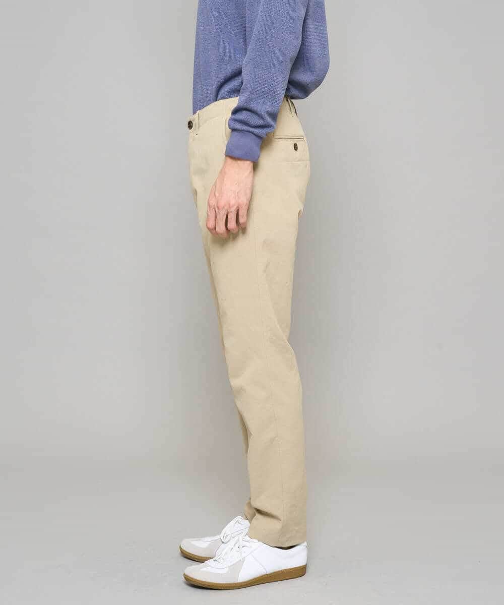 KHLED06069 a.v.v MEN(アー・ヴェ・ヴェ) 【イージーケア/洗濯機で洗える/毛玉になりにくい/ストレッチ】チノストレッチテーパードパンツ ダークグレー