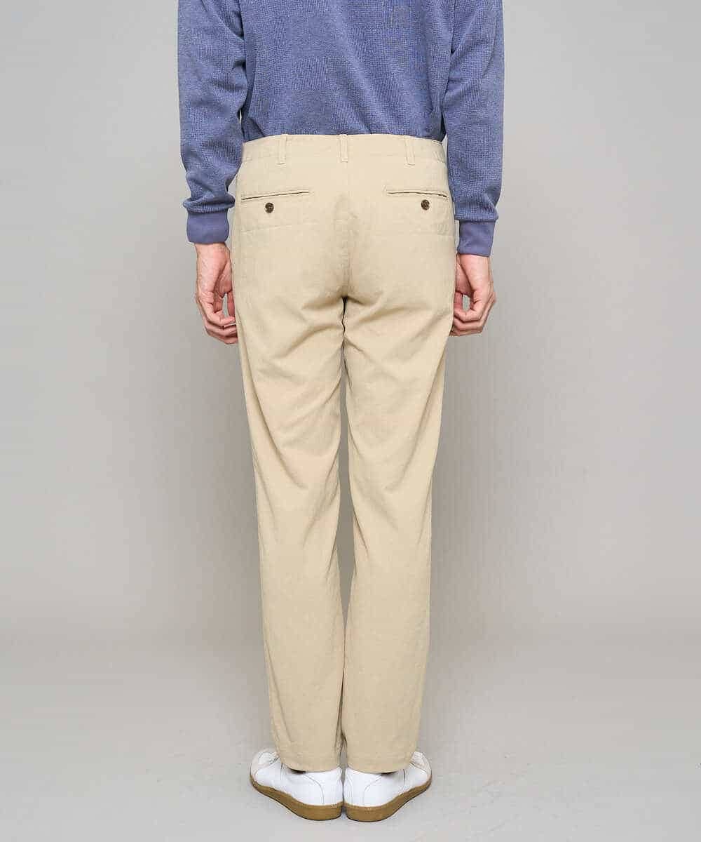 KHLED06069 a.v.v MEN(アー・ヴェ・ヴェ) 【イージーケア/洗濯機で洗える/毛玉になりにくい/ストレッチ】チノストレッチテーパードパンツ ダークグレー