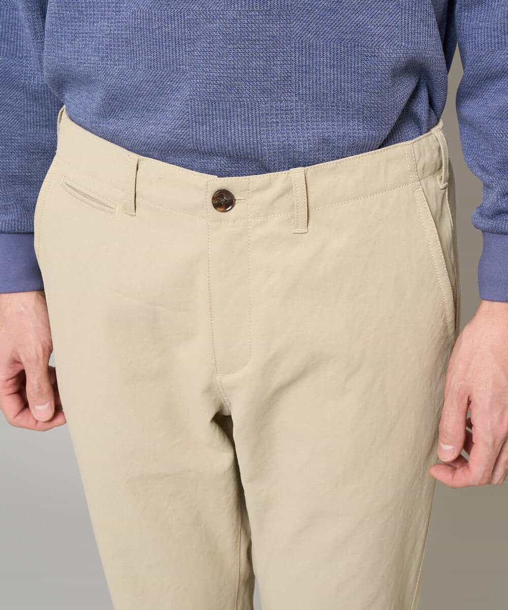 KHLED06069 a.v.v MEN(アー・ヴェ・ヴェ) 【イージーケア/洗濯機で洗える/毛玉になりにくい/ストレッチ】チノストレッチテーパードパンツ ダークグレー