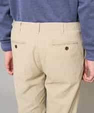 KHLED06069 a.v.v MEN(アー・ヴェ・ヴェ) 【イージーケア/洗濯機で洗える/毛玉になりにくい/ストレッチ】チノストレッチテーパードパンツ ダークグレー