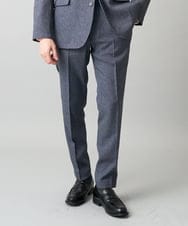 KHLED09069 a.v.v MEN(アー・ヴェ・ヴェ) 【イージーケア/洗濯機で洗える/ストレッチ】メランジスマートスラックス ネイビー