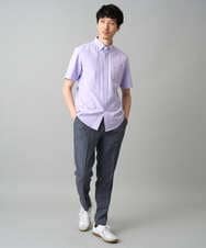 KHLED09069 a.v.v MEN(アー・ヴェ・ヴェ) 【イージーケア/洗濯機で洗える/ストレッチ】メランジスマートスラックス ネイビー