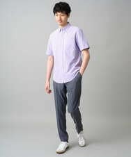 KHLED09069 a.v.v MEN(アー・ヴェ・ヴェ) 【イージーケア/洗濯機で洗える/ストレッチ】メランジスマートスラックス ネイビー