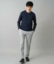 KHLED09069 a.v.v MEN(アー・ヴェ・ヴェ) 【イージーケア/洗濯機で洗える/ストレッチ】メランジスマートスラックス グレー