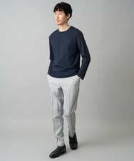 KHLED09069 a.v.v MEN(アー・ヴェ・ヴェ) 【イージーケア/洗濯機で洗える/ストレッチ】メランジスマートスラックス グレー