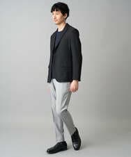 KHLED09069 a.v.v MEN(アー・ヴェ・ヴェ) 【イージーケア/洗濯機で洗える/ストレッチ】メランジスマートスラックス グレー