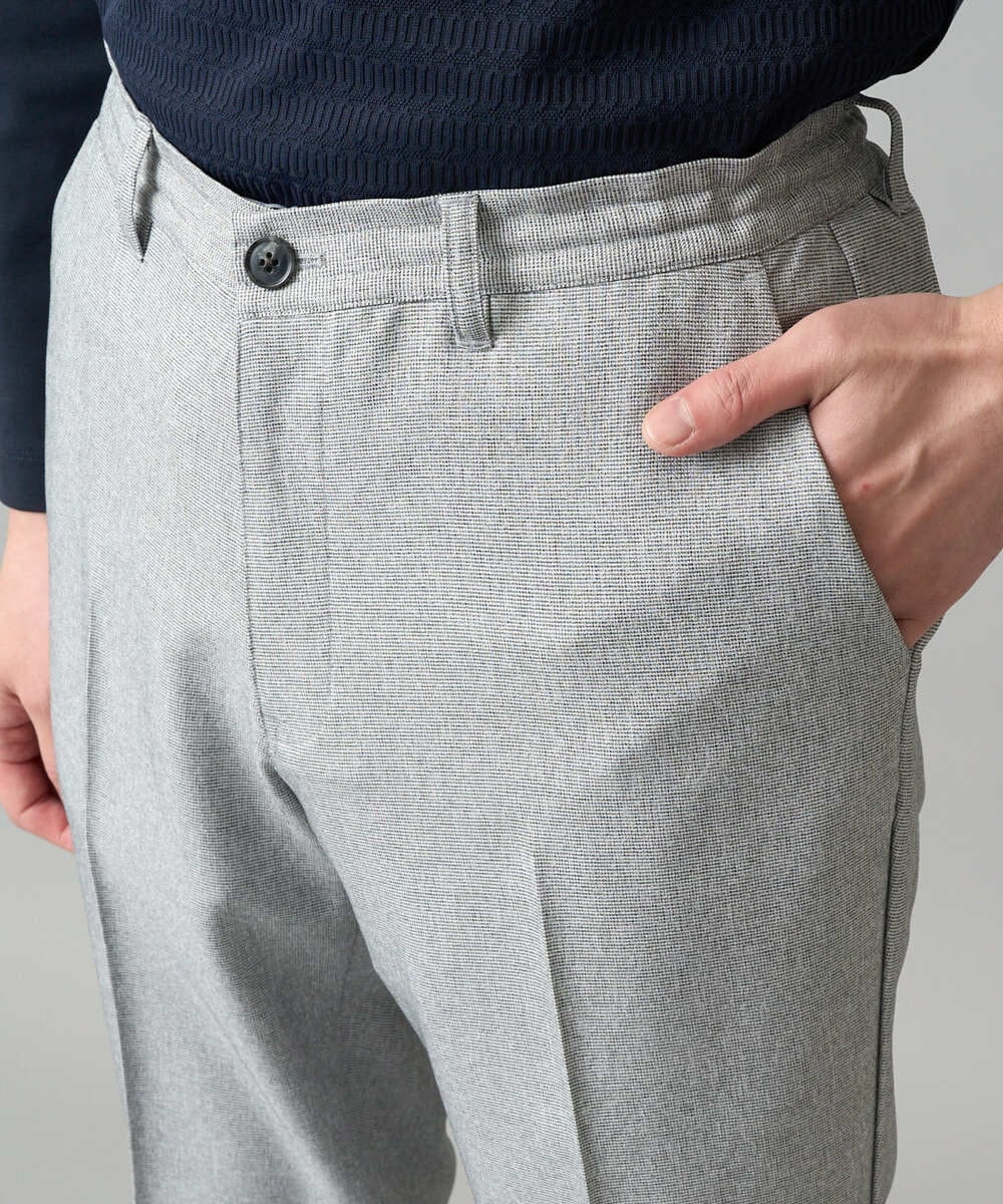 KHLED09069 a.v.v MEN(アー・ヴェ・ヴェ) 【イージーケア/洗濯機で洗える/ストレッチ】メランジスマートスラックス グレー