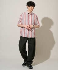 KHLED10069 a.v.v MEN(アー・ヴェ・ヴェ) 【洗濯機で洗える】デニムバレルレッグイージーパンツ ブラック