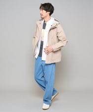 KHLED10069 a.v.v MEN(アー・ヴェ・ヴェ) 【洗濯機で洗える】デニムバレルレッグイージーパンツ ブラック