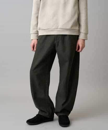 KHLED10069 a.v.v MEN 【洗濯機で洗える】デニムバレルレッグイージーパンツ