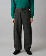 KHLED10069 a.v.v MEN(アー・ヴェ・ヴェ) 【洗濯機で洗える】デニムバレルレッグイージーパンツ ブラック