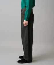 KHLED10069 a.v.v MEN(アー・ヴェ・ヴェ) 【洗濯機で洗える】デニムバレルレッグイージーパンツ ブラック