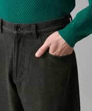 KHLED10069 a.v.v MEN(アー・ヴェ・ヴェ) 【洗濯機で洗える】デニムバレルレッグイージーパンツ ブラック