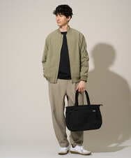 KHLED12069 a.v.v MEN(アー・ヴェ・ヴェ) 【イージーケア/洗濯機で洗える/毛玉になりにくい/ストレッチ】メランジツイルイージーバルーンパンツ ブラック