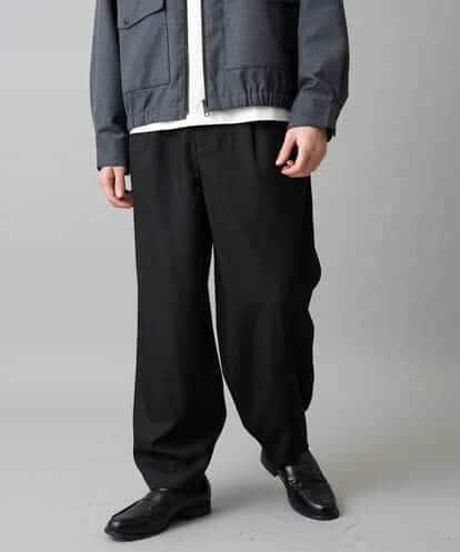 KHLED12069 a.v.v MEN 【イージーケア/洗濯機で洗える/毛玉になりにくい/ストレッチ】メランジツイルイージーバルーンパンツ