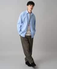 KHLED12069 a.v.v MEN(アー・ヴェ・ヴェ) 【イージーケア/洗濯機で洗える/毛玉になりにくい/ストレッチ】メランジツイルイージーバルーンパンツ ブラック