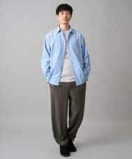 KHLED12069 a.v.v MEN(アー・ヴェ・ヴェ) 【イージーケア/洗濯機で洗える/毛玉になりにくい/ストレッチ】メランジツイルイージーバルーンパンツ ブラック