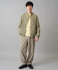 KHLED12069 a.v.v MEN(アー・ヴェ・ヴェ) 【イージーケア/洗濯機で洗える/毛玉になりにくい/ストレッチ】メランジツイルイージーバルーンパンツ ブラック