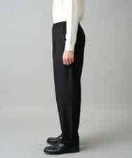 KHLED12069 a.v.v MEN(アー・ヴェ・ヴェ) 【イージーケア/洗濯機で洗える/毛玉になりにくい/ストレッチ】メランジツイルイージーバルーンパンツ ブラック