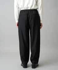 KHLED12069 a.v.v MEN(アー・ヴェ・ヴェ) 【イージーケア/洗濯機で洗える/毛玉になりにくい/ストレッチ】メランジツイルイージーバルーンパンツ ブラック