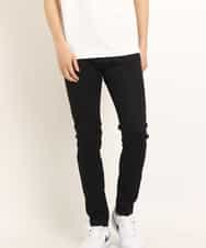 KHLEG10059 a.v.v MEN(アー・ヴェ・ヴェ) ワンダーシェイプストレッチスキニーパンツ ブラック