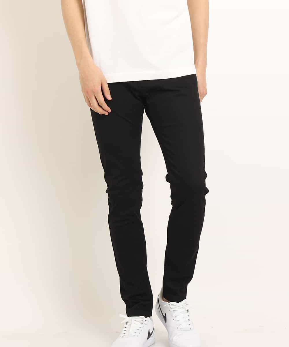 KHLEG10059 a.v.v MEN(アー・ヴェ・ヴェ) ワンダーシェイプストレッチスキニーパンツ ブラック