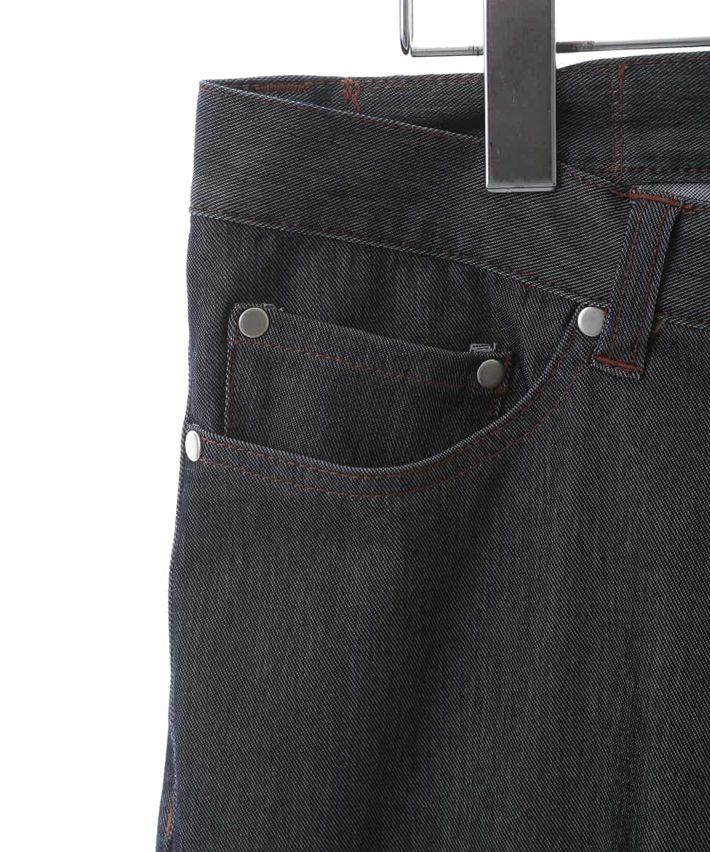 KHLEG10059 a.v.v MEN(アー・ヴェ・ヴェ) ワンダーシェイプストレッチスキニーパンツ ネイビー