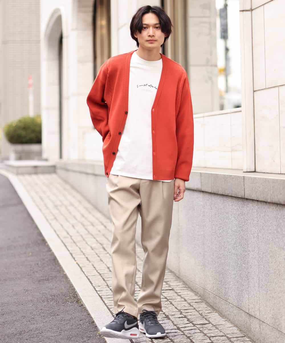 KHLES03059 a.v.v MEN(アー・ヴェ・ヴェ) アーバンタックパンツ ベージュ