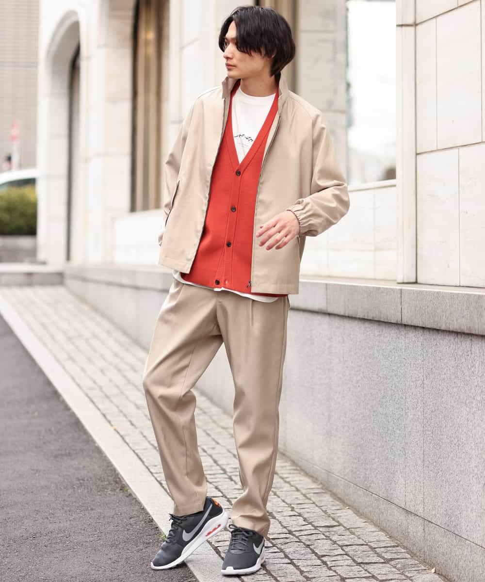 KHLES03059 a.v.v MEN(アー・ヴェ・ヴェ) アーバンタックパンツ ベージュ