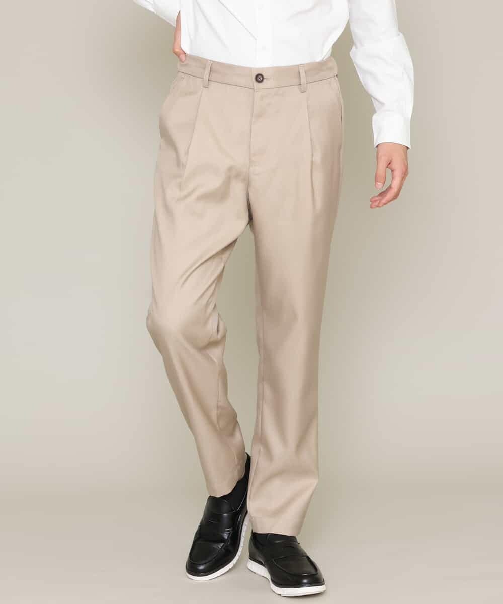 KHLES03059 a.v.v MEN(アー・ヴェ・ヴェ) アーバンタックパンツ ベージュ