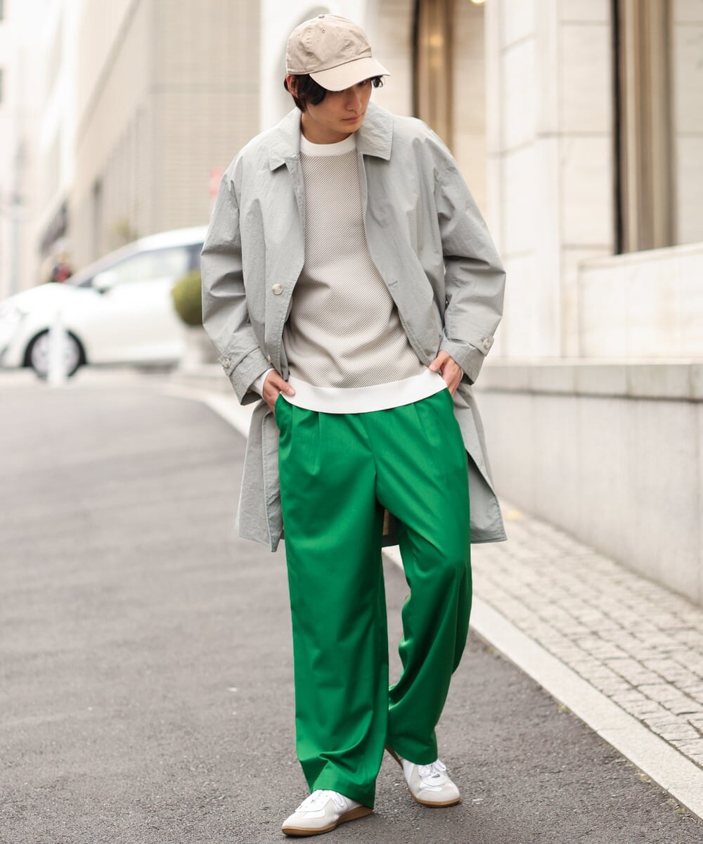 KHLES05059 a.v.v MEN(アー・ヴェ・ヴェ) カラーイージーパンツ ブルー