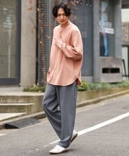 KHLES92069 a.v.v MEN(アー・ヴェ・ヴェ) ワンサイズイージーパンツ(セットアップ可） ベージュ