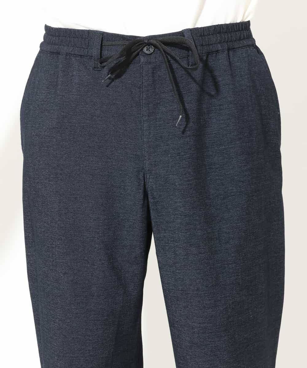 KHLEV02064 a.v.v MEN(アー・ヴェ・ヴェ) 【ストレッチ】スマートシャンブレーテーパードパンツ ブラック