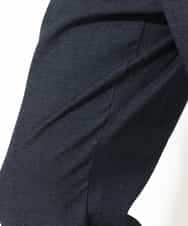 KHLEV02064 a.v.v MEN(アー・ヴェ・ヴェ) 【ストレッチ】スマートシャンブレーテーパードパンツ ブラック