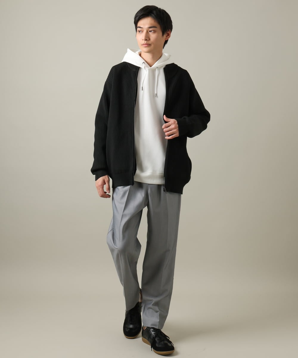 KHLEV03059 a.v.v MEN(アー・ヴェ・ヴェ) スマートリラックスパンツ ベージュ