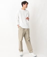 KHLEV18069 a.v.v MEN(アー・ヴェ・ヴェ) ツータックチノストレッチパンツ ブラック